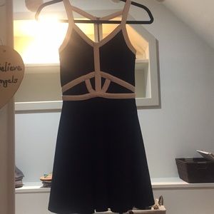 Black/White fit/flare Junior’s Dress from Macy’s